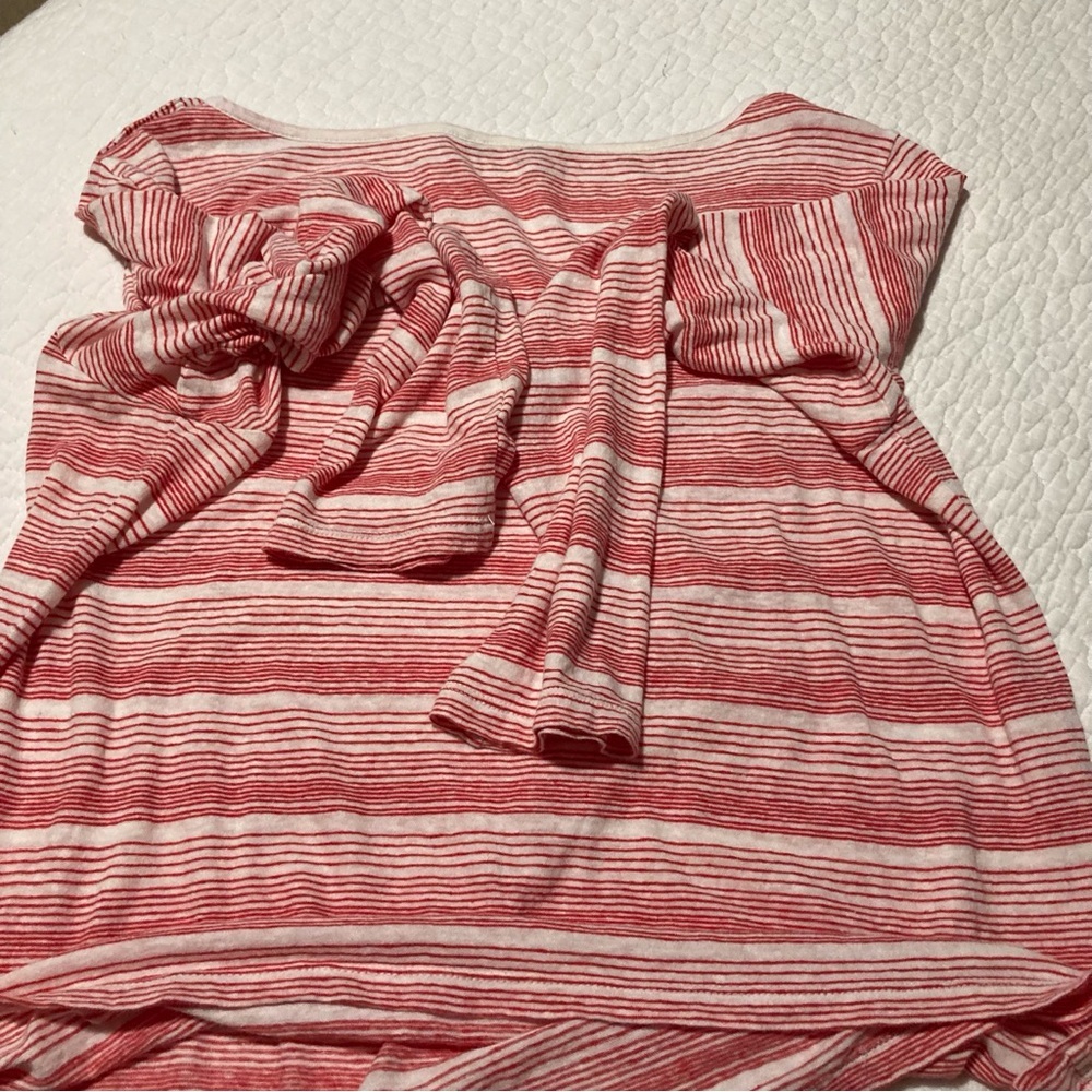 Banana Republic Women's Striped Long Sleeve Tee | Size XL | Linen + Cotton Blend - Picture 8 of 8